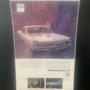 Vintage 1966 Pontiac GTO Hardtop Need We Say More? Ad Advertisement